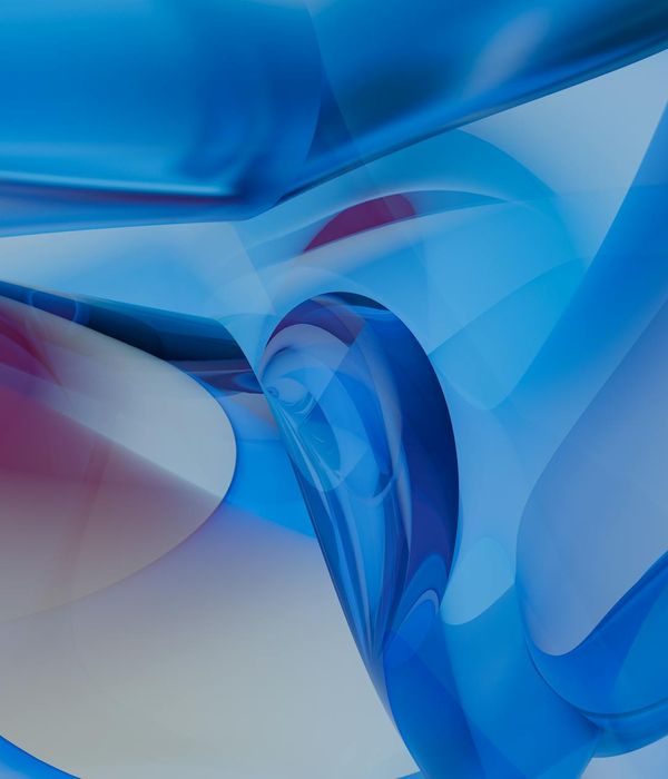 Abstract blue light pulses representing dynamic movement rhythm